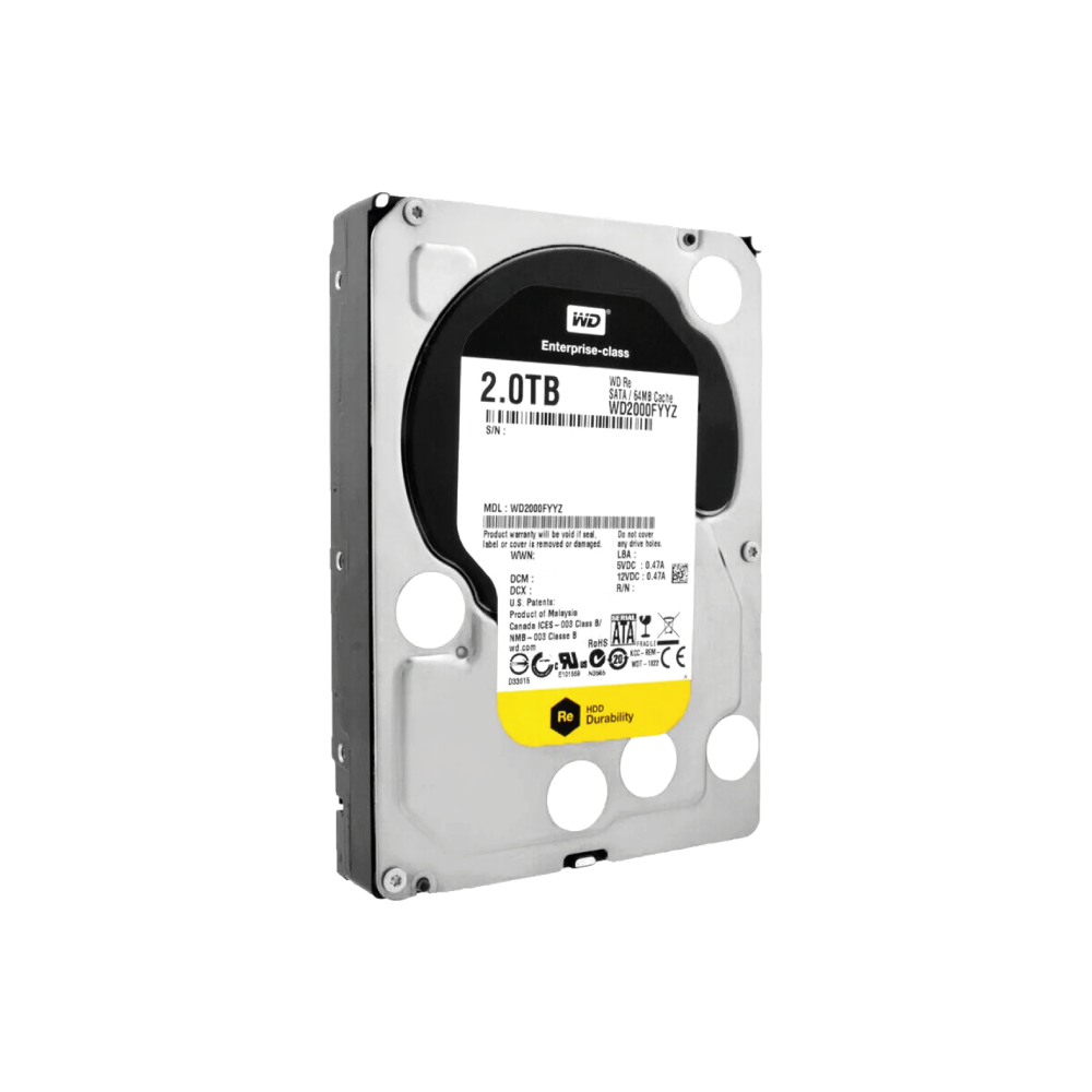 Western Digital WD RE 2TB Internal Hard Drive WD2000FYYZ 3.5 inch HDD SATA 6Gb/s