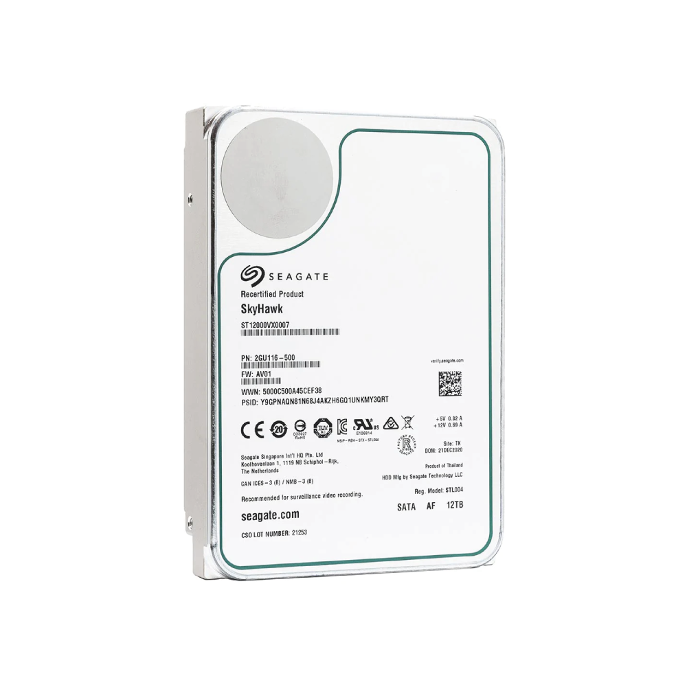 Seagate SkyHawk Surveillance 12TB Internal Hard Drive ST12000VX0007 3.5 inch HDD
