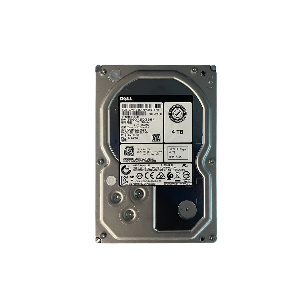 Dell HGST Ultrastar 7K6000 4TB Interne Festplatte 0F26930 3,5 Zoll HDD SATA6Gb/s