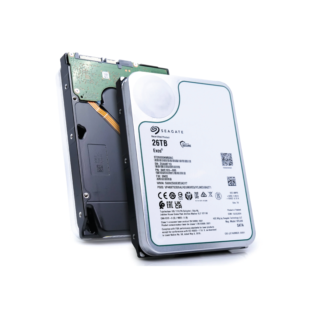 Seagate Exos 26TB Internal Hard Drive ST26000NM000C 3.5 inch HDD SATA3 512MB