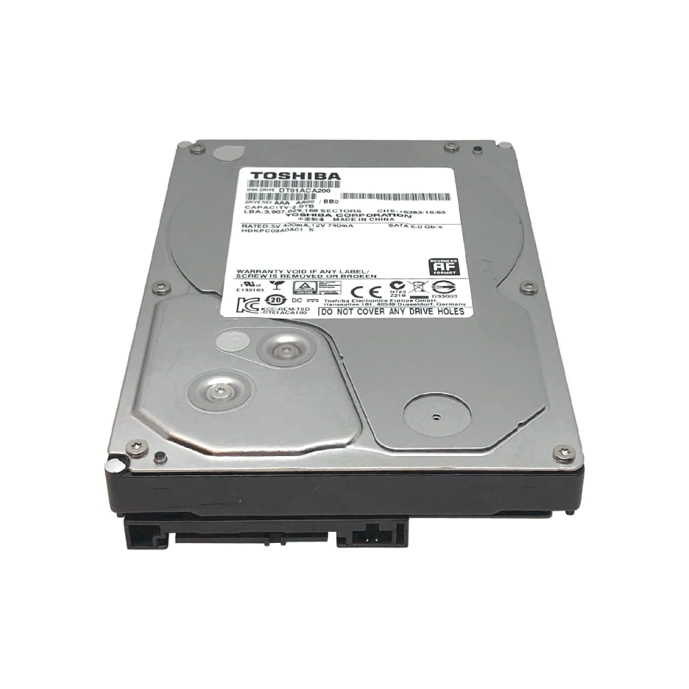 Toshiba 2TB Internal Hard Drive DT01ACA200 3.5 inch HDD SATA 6Gb/s 7200RPM 64MB