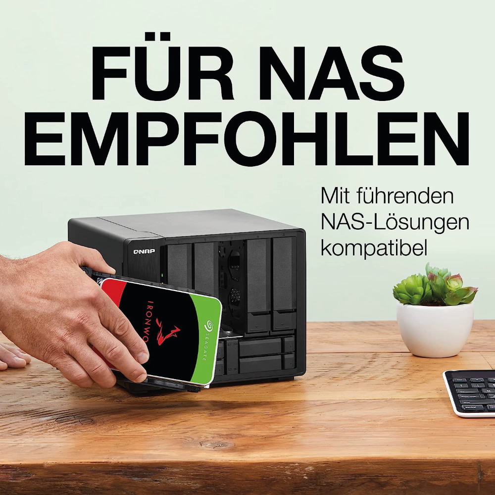 Seagate Ironwolf 10TB Interne NAS Festplatte ST10000VN000 3,5 Zoll HDD SATA3