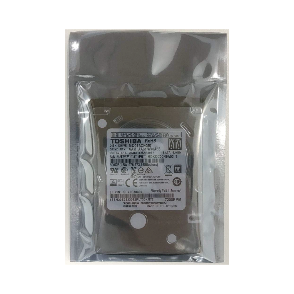 Toshiba 500GB Internal Hard Drive MQ10ACF050 2.5 inch HDD 5400RPM 16MB Cache