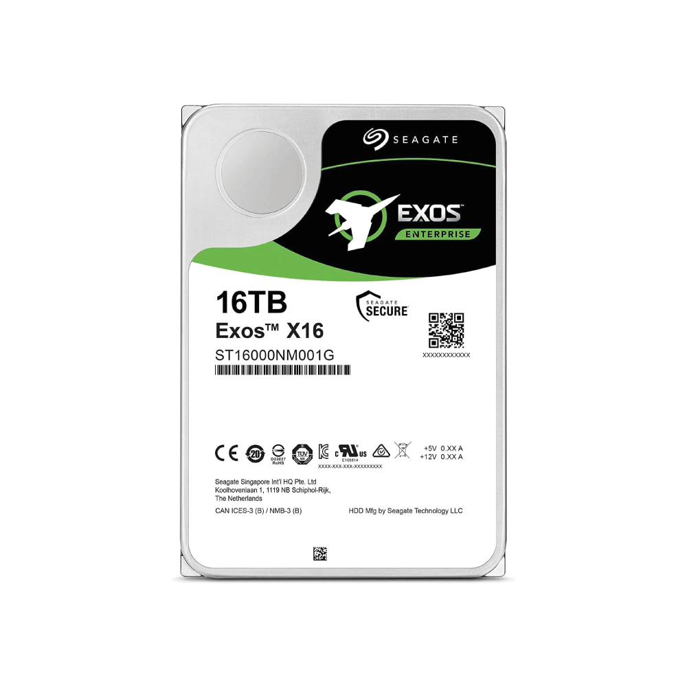 Seagate Exos X16 16TB Internal Hard Drive ST16000NM001G 3.5 inch HDD SATA 6Gb/s