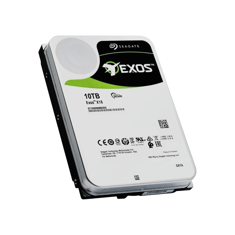 Seagate Exos X18 10 TB Internal Server Hard Drive ST10000NM020G 3.5 inch HDD SATA