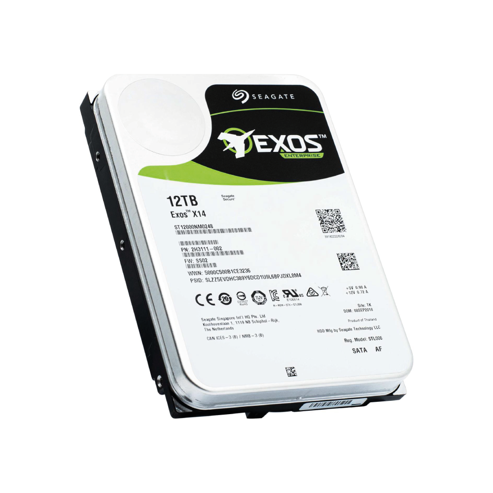 Seagate Exos X14 12TB Internal Server Hard Drive ST12000NM0248 3.5 inch HDD SATA
