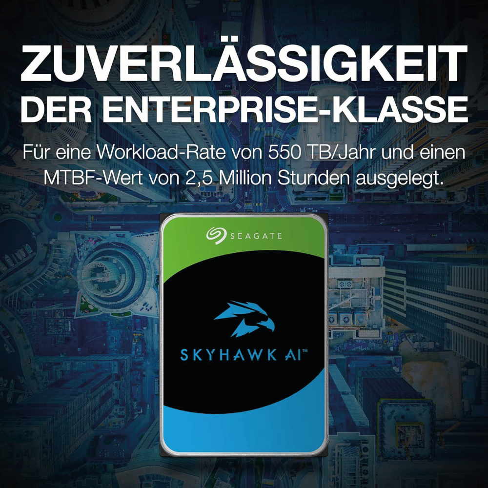 Seagate Skyhawk AI 10TB Internal Hard Drive ST10000VE000 3.5 inch HDD SATA3 256MB