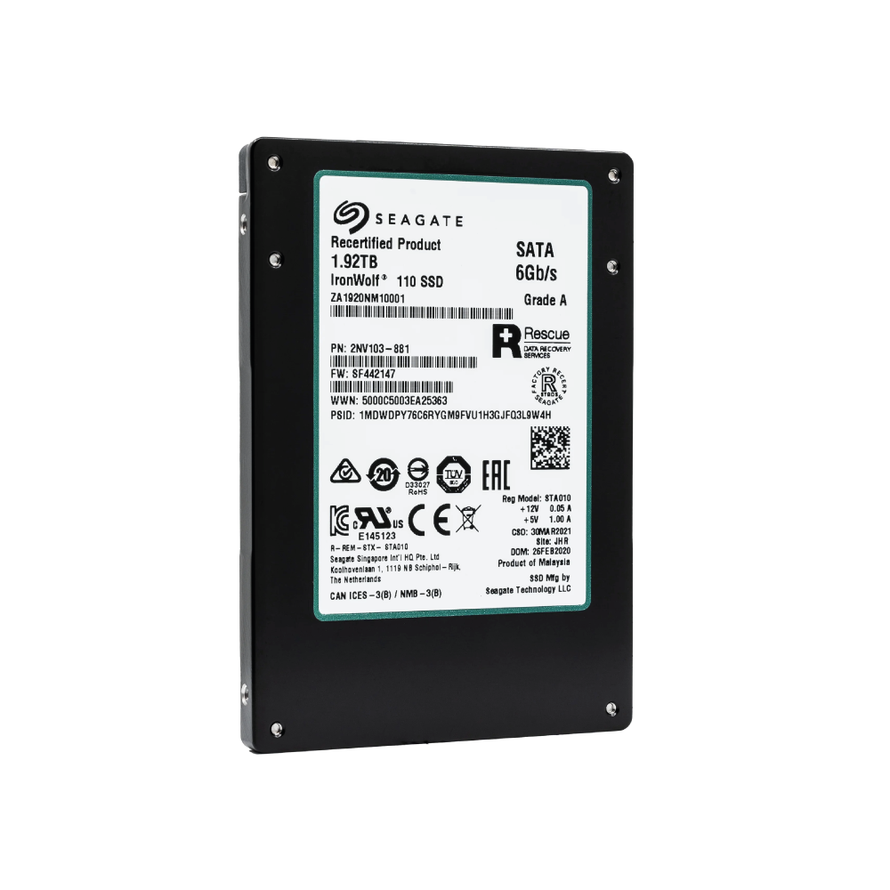 Seagate IronWolf 110 1.92TB Internal SSD ZA1920NM10001 2.5 inch SATA 560Mb/s