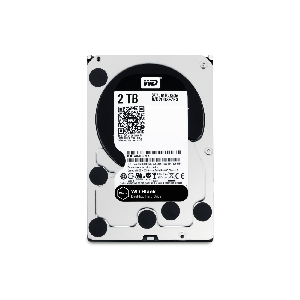 Western Digital WD Black 2TB Internal Hard Drive WD2003FZEX 3.5 inch HDD SATA3