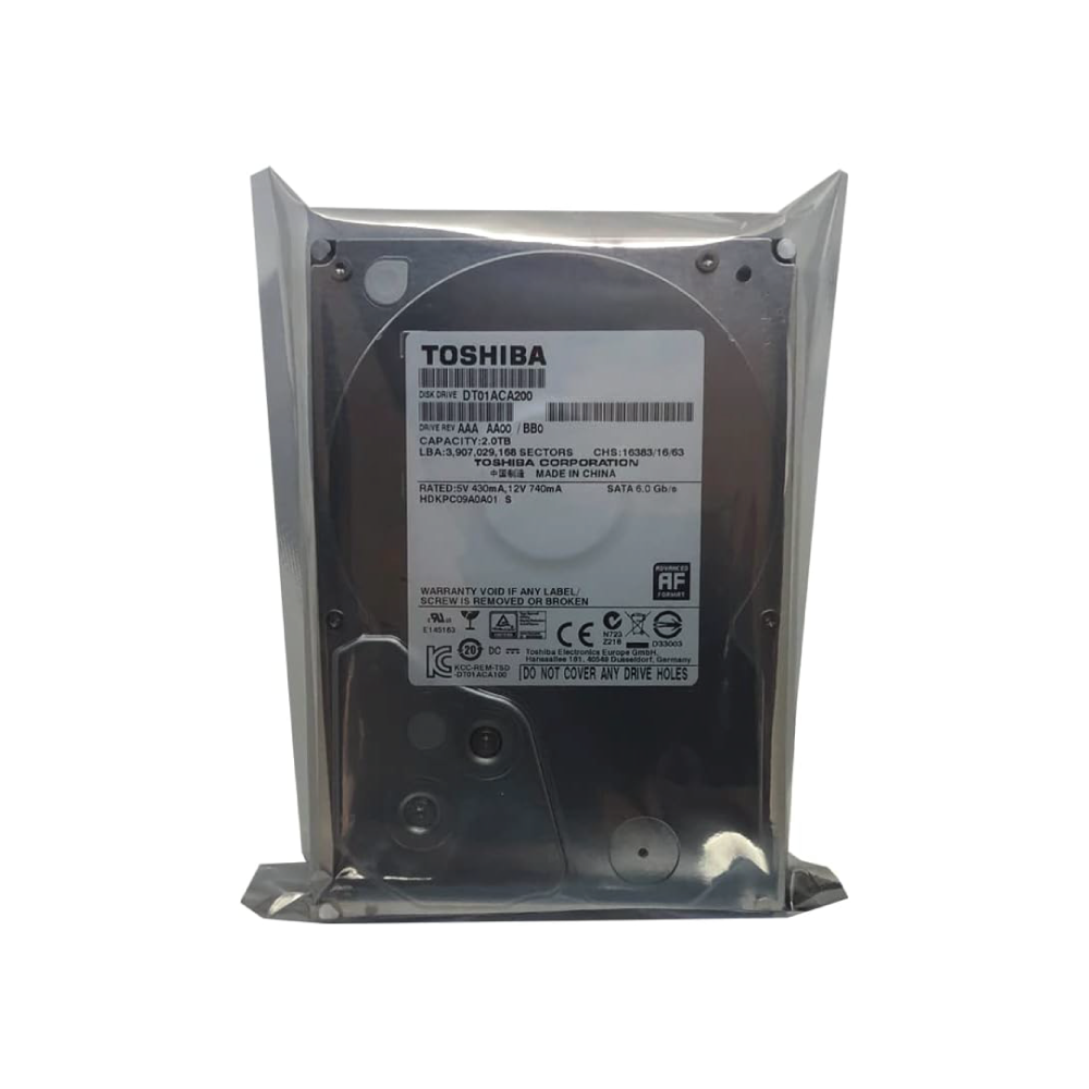 Toshiba 2TB Internal Hard Drive DT01ACA200 3.5 inch HDD SATA 6Gb/s 7200RPM 64MB