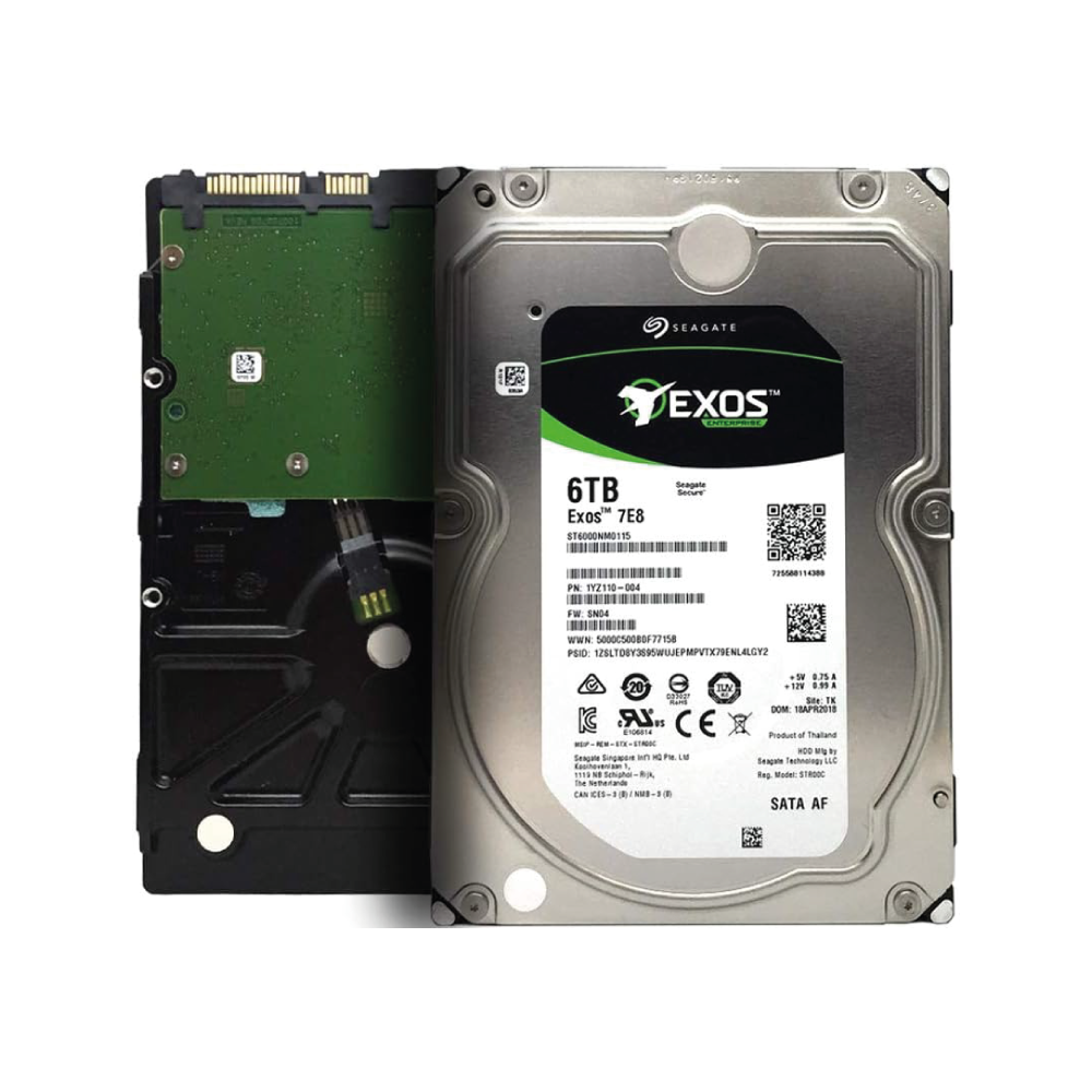 Seagate Exos 7E8 6TB Internal Hard Drive ST6000NM0115 3.5 inch HDD SATA 6Gb/s