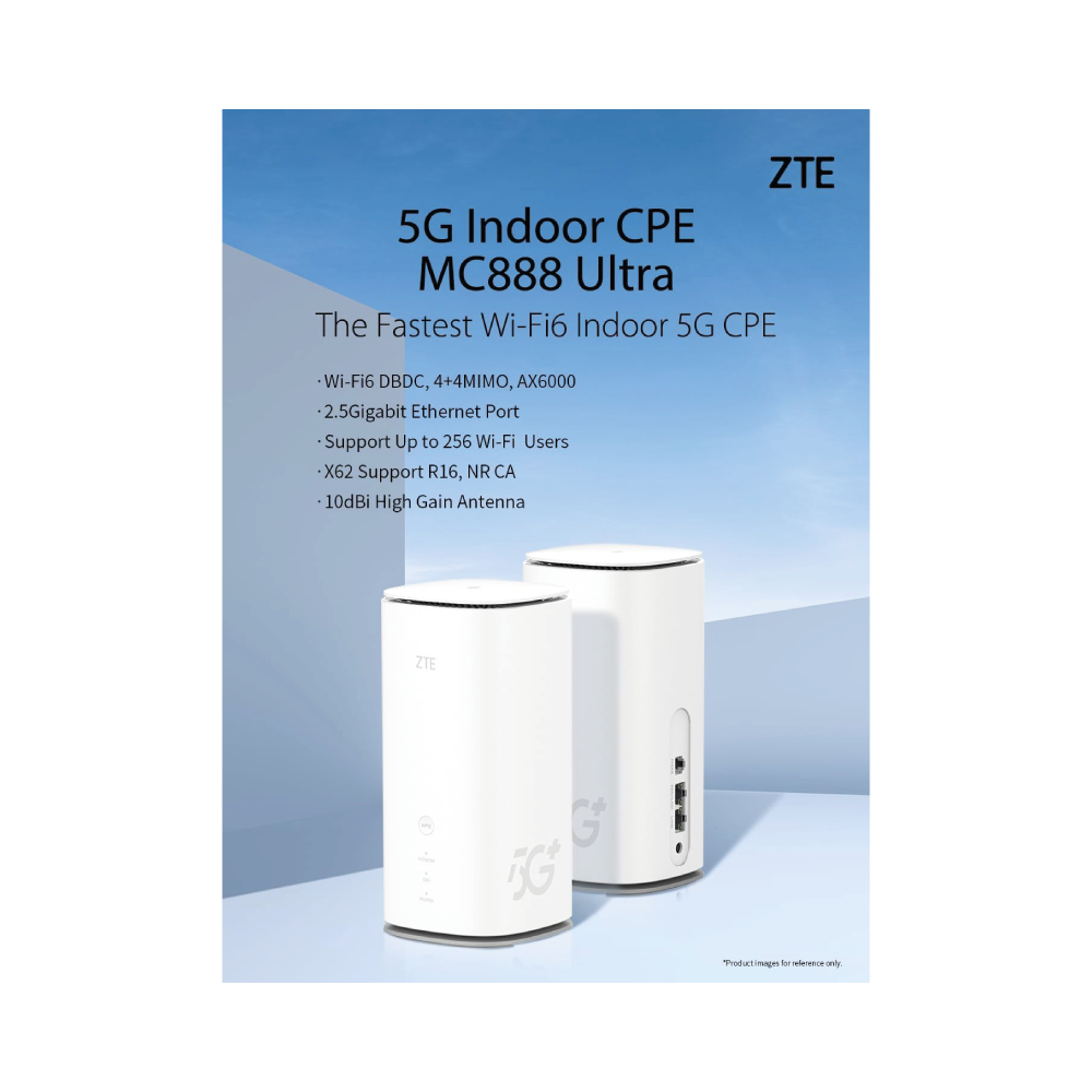 ZTE MC888 Ultra Router 5G CPE WiFi 6000 Mbit/s - white