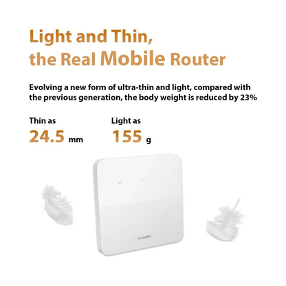 HUAWEI Router B320-323 4G WiFi WLAN CAT4 LTE 300 Mbit/s - White