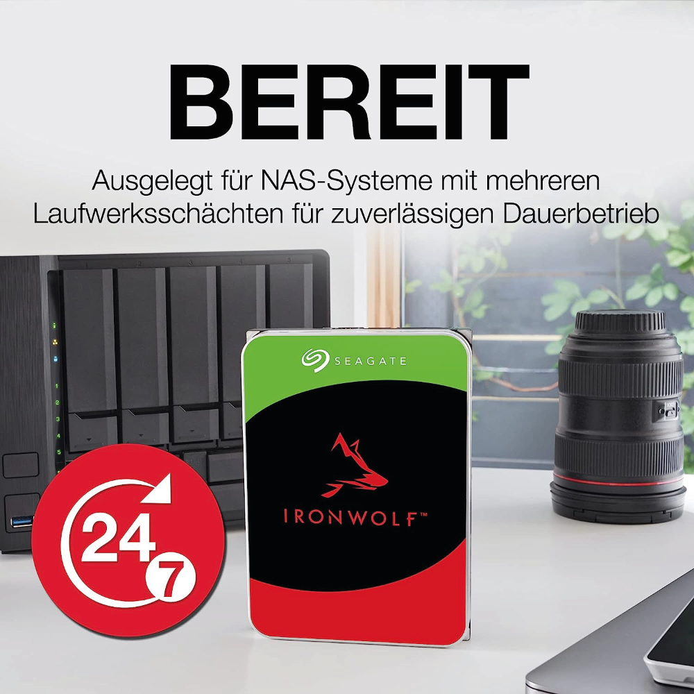 Seagate IronWolf NAS 12TB Internal Hard Drive ST12000VN0007 3.5 inch HDD SATA3