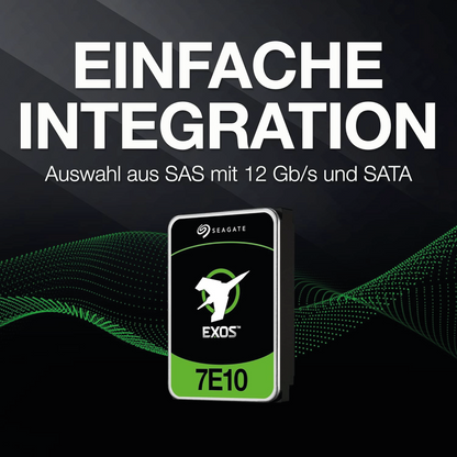 Seagate EXOS 7E10 2TB Internal Hard Drive ST2000NM001B 3.5 inch HDD SAS 7200RPM
