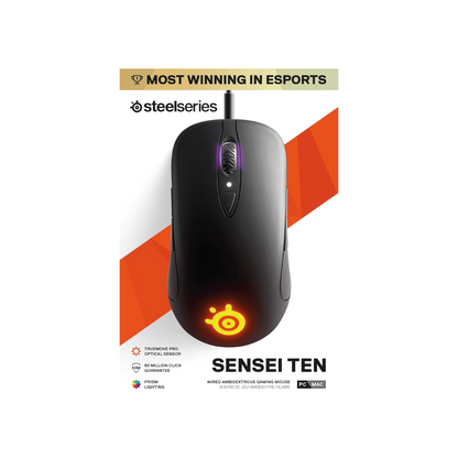SteelSeries Sensei Ten Gaming Maus TrueMove Pro Optic. Sensor 18.000 CPI schwarz