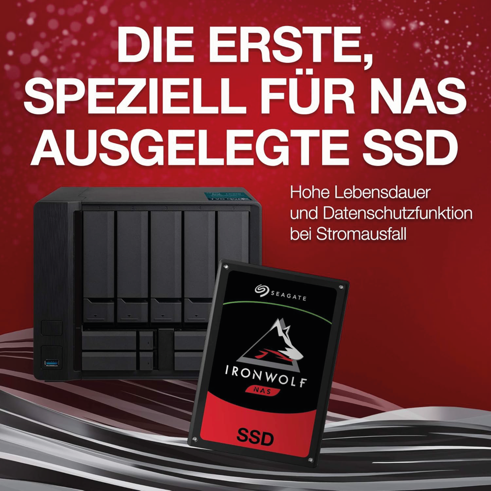 Seagate IronWolf 110 3,84TB Interne SSD ZA3840NM10001 2,5 Zoll SATA 6Gb/s