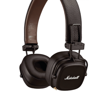 Marshall Major IV Bluetooth Headphones Wireless - On-ear - Foldable Black/Brown