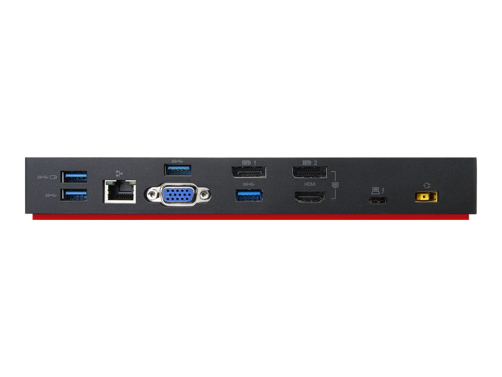 Lenovo Thunderbolt 3 Dock 40AC0135EU Dockingstation schwarz inkl. 135W Netzteil