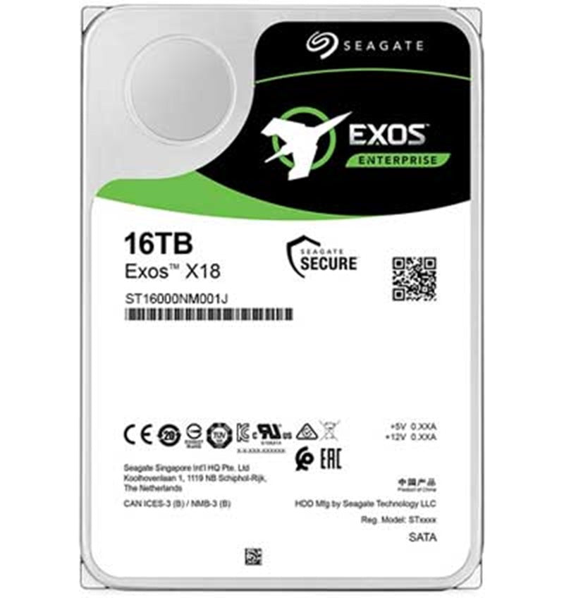 Seagate Exos X18 16TB Internal Hard Drive ST16000NM001J 3.5 Inch HDD SATA 7200RPM