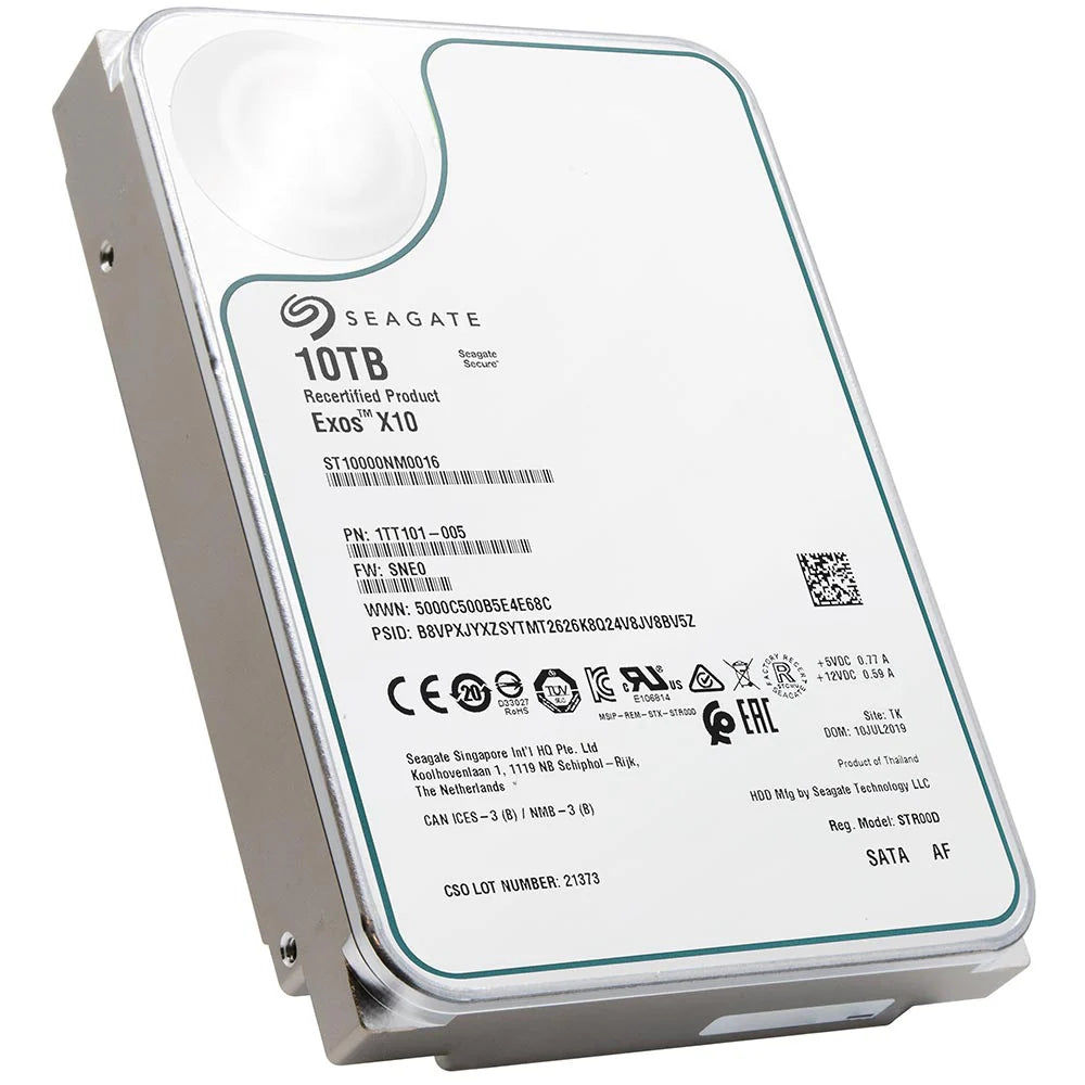 Seagate Exos X10 10TB Internal Server Hard Drive ST10000NM0016 3.5 inch HDD SATA3
