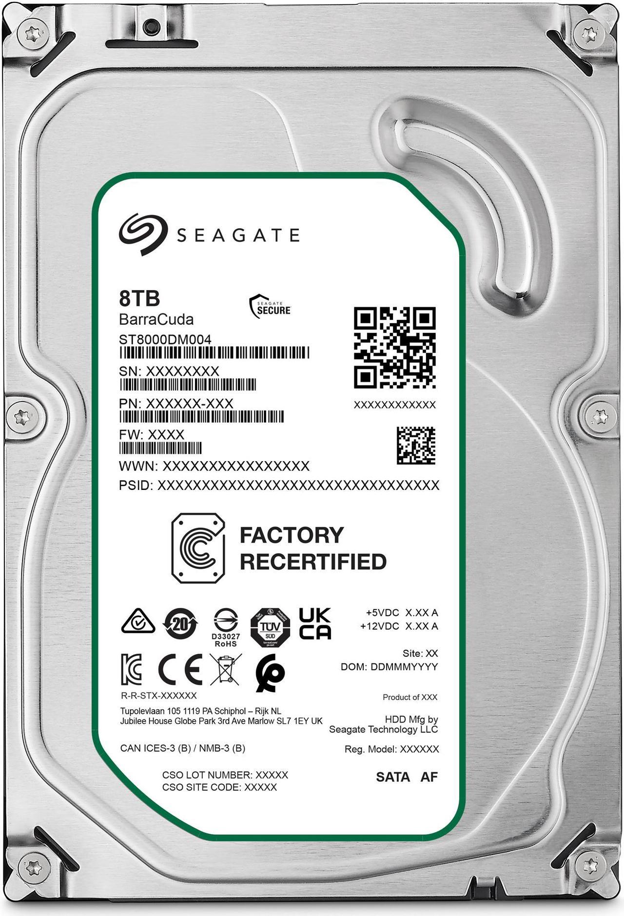 Seagate Barracuda 8TB Interne Festplatte ST8000DM004 3,5 Zoll HDD SATA3 5400RPM #1